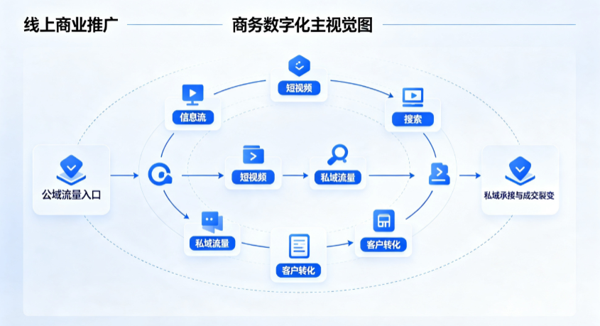 同江市线上商业推广怎么做？全域流量闭环搭建与低成本转化实战指南